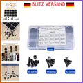 Produktbild: Schwarze Innensechskant‑Schrauben und Muttern Set 500 Stück M3 M4 M5 aus
