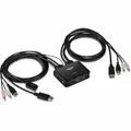 Produktbild: KVM Switch Trendnet TK-220DPI Tastatur/Video/Maus (KVM)-Switch Schwarz