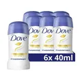 Produktbild: Dove Antitranspirant Deo Stick Original mit 1/4 Pflegecreme Deodorant schützt 48h vor Körpergeruch und Achselnässe 6x 40 ml