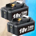 Produktbild: 2X 7.0Ah Für Makita Akku 18V Led Anzeige BL1860B BL1850B BL1840B BL1830B BL1860
