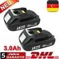 Produktbild: 2X Original Akku Für Makita BL1815N 18V 3,0Ah Li-ion BL1850 BL1830 BL1860 BL1815