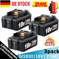 Produktbild: 3PACK 7.0 Ah Akku Für Makita BL1860 B 18 V LXT Li-ion BL1850 BL1830 BL1860B NEU