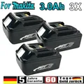 Produktbild: 3X  18V/3,0Ah für Makita Akku BL1860B 197422-4 BL1850 BL1830 Batterie DE