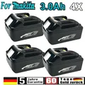 Produktbild: 4X 18V 3Ah für Makita Akku BL1860B BL1850 197422-4 BL1830 LED DE