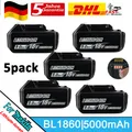 Produktbild: 5x 18V 5Ah für Makita Akku BL1860B Led Anzeige 197422 BL1850B BL1830 DE