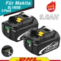 Produktbild: 2X 18V 9000mAh für Makita Akku BL1860B Led Anzeige 197422 BL1850B BL1830 DE