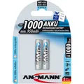 Produktbild: Ansmann 5030892 1x2 Ansmann NiMH Akku 1000 Micro AAA 950 mAh