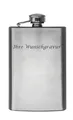 Produktbild: Flachmann mit Gravur / aus Metall / für 104ml / mit Sicherheits-Drehverschluß