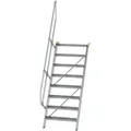 Produktbild: MUNK Treppe 60°  inkl. einen Handlauf, 800mm Stufenbreite, 8 Stufen