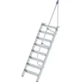 Produktbild: Günzburger Steigtechnik - Treppe 60° Stufenbreite 800 Mm 8 Stufen Aluminium Geriffelt - 600228