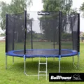 Produktbild: BullPower Gartentrampolin Kinder Trampolin Set 366 cm 72 Federn Netz Leiter