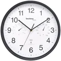 Produktbild: Technoline WT8945 Funkwanduhr mit Temperaturanzeige und Luftfeuchteanzeige, 30 cm, schwarz