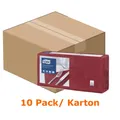 Produktbild: Tork 477411 Soft Lunchservietten 33 x 33 cm bordeaux 3-lagig, 10 x 150 Stück/Karton