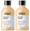 Produktbild: 2x Loreal Professionnel Serie Expert Gold Quinoa Absolut Repair Shampoo 300 ml