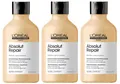 Produktbild: 3x Loreal Professionnel Serie Expert Gold Quinoa Absolut Repair Shampoo 300 ml