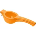 Produktbild: Böttcher-AG Zitronenpresse manuell, 8,5 cm Durchmesser, mit Aufhänge-Bügel, Metall, orange