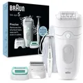 Produktbild: Braun Epilierer Silk-epil 5, 5-251, mit 4 Aufsätzen, Bikinitrimmer und Tasche, weiß/grau