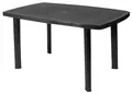 Produktbild: Progarden Gartentisch Esstisch Bistrotisch Terrassentisch Balkontisch 140x90cm Schwarz (1-St), UV-Beständig, Robust, Wetterfest, Made in Italy, Hochwertig