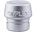 Produktbild: Gummihammer HALDER SIMPLEX Ersatzeinsatz Weichmetall silber 40mm