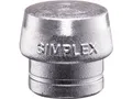 Produktbild: HALDER 3209040 Schonhammerkopf SIMPLEX Kopf-D. 40 mm Weichmetall silber hart