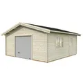 Produktbild: PALMAKO Blockbohlen-Garage, BxT: 540 x 540 cm (Außenmaße), Holz - beige