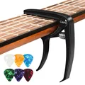 Produktbild: Kapodaster für Gitarre Capo Gitarren mit 6 Plektren Capodaste Gitarre für Uku...
