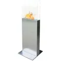 Produktbild: Purline Bioethanol-Kamin, Silber, Metall, Uni, 45x137x50 cm, Kleinmöbel, Kamine & Zubehör, Kaminöfen