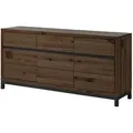 Produktbild: Massivmoebel24 Sideboard, Braun, Holz, Echtholz,Kernbuche, 3 Fächer, 3 Schubladen, 175x85x45 cm, Wohnzimmer, Kommoden & Sideboards, Sideboards