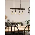 Produktbild: Eglo Hängeleuchte Townshend 4 4-flammig  E27 60W Antik-Braun-Schwarz