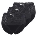Produktbild: Nina von C. - Fine Cotton - Taillen Slip 3er Spar-Pack (46 Schwarz)