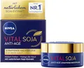 Produktbild: NIVEA VITAL SOJA Anti-Age Straffende Nachtpflege, reichhaltige Gesichtspflege für reife Haut mit natürlichem Soja-Extrakt, regenerierende Nachtcreme für Faltenmilderung (50 ml)