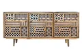 Produktbild: invicta INTERIOR Massives Sideboard MARRAKESCH 160cm Mangoholz mit Verzierung Boho Stil Kommode Holzkommode Anrichte