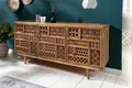 Produktbild: riess-ambiente Sideboard MARRAKESCH 160cm natur / schwarz (Einzelartikel, 1 St), Wohnzimmer · Massivholz · Mango · Kommode · Boho Stil