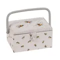 Produktbild: Groves Nähkasten Bienen (18,5x25,5x14,5cm) Nähkästchen Nähkorb Nähbox