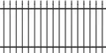 Produktbild: Zaunsystem Chaussee Zaunfeld-matt schwarz-1200 mm