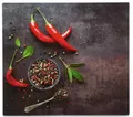 Produktbild: Zeller Present Schneide- und Abdeckplatte Chilli, Silikonfüßen