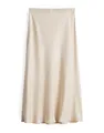 Produktbild: someday Damen Midirock | ODINIA Detail Satinrock in A-Linie Natural Glaze, 38