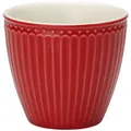 Produktbild: Greengate Latte Cup Becher ALICE Rot Kaffeebecher Everyday Geschirr Serie 300 ml