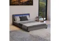 Produktbild: Juskys Polsterbett Paris, 140x200 cm, bunte LED-Beleuchtung, Kunstleder, weiches Kopfteil