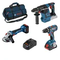 Produktbild: Combo Kit 3-tlg. 18V: GSR + GWS + GBH + 2 x ProCORE18V + GAL + Werkzeugtasche