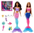 Produktbild: Barbie Anziehpuppe Ocean Adventure Barbie HBW89 Meerjungfrauen-Puppen im Spielset
