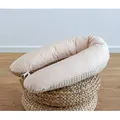 Produktbild: Loolay Seitenschläferkissen BEIGE Baumwolle/ MINKY Schwangerschaftskissen Stillkissen M/L o. L/XL, WEICH oder EPS Kügelchen Füllung; 170 oder 190 cm SIZE-Standard, Stillkissen + Kissenbezug abnehmbar mit Reißverschluss!, LOOLAY® 100% Europäische Stoffe und Kleinserien-Nähen! TOP Geschenk! 190 cm
