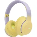 Produktbild: imoshion Kabellose Kinderkopfhörer LED Light - Dezibelbegrenzer - Mit AUX-Kabel - Lavender Lilac / Yellow - Violett