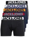 Produktbild: JACK & JONES Herren Unterhosen 5er Set Pack Männer Boxershorts Weiss schwarz blau grau Trunks 12204864 (XL, 5er Pack Mix 8)