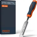Produktbild: Presch Stechbeitel 26mm - Profi Stemmeisen mit 25° Keilwinkel - Vorgeschliffen