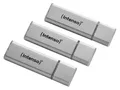 Produktbild: INTENSO USB-Stick Alu Line 3521483 USB 2.0 32GB 3er Pack silber