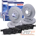 Produktbild: BOSCH Bremsscheiben Ø314/300 +Bremsbeläge Vorderachse+Hinterachse für AUDI