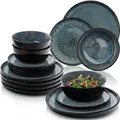 Produktbild: Sänger Tafelservice, Blau, Stein, 18-teilig, 33x34x46.5 cm, kratzfest, Essen & Trinken, Geschirr, Geschirr-Sets, Tafelservice