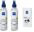 Produktbild: 2x ZEISS Brillen-Reinigungs-Spray mit 240ml Inhalt +ZEISS Brillen Mikrofasertuch