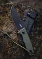Produktbild: Schnitzel TRI Messer Outdoormesser grün 14C28N Stahl G10 Griff Kydexscheide